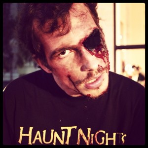 Image of zombie at Haunt Nights attraction in Florida.