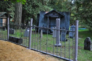 scary cemetery at Haunted Forest of Maple Valley attraction