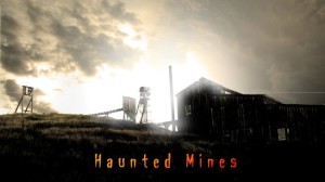 Image of the outside of the Haunted Mines haunt attraction in Colorado.
