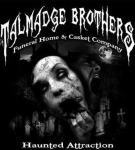 Image of person screaming at Talmadge Bros Haunted House.