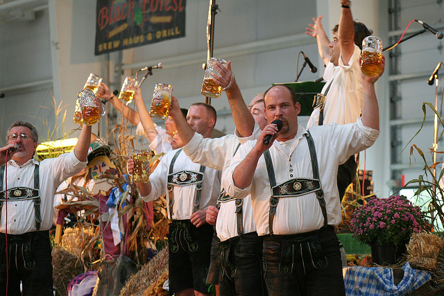 Image of Oktoberfest band at local celebration.