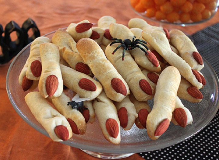 image of lady fingers for Halloween desert.