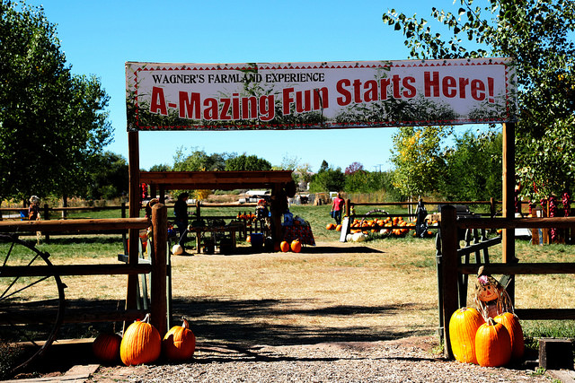 Image of entrance to Wagner's Farmland Experience in New Mexico.