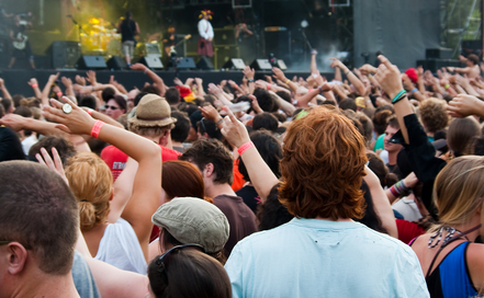 image of people at music concert