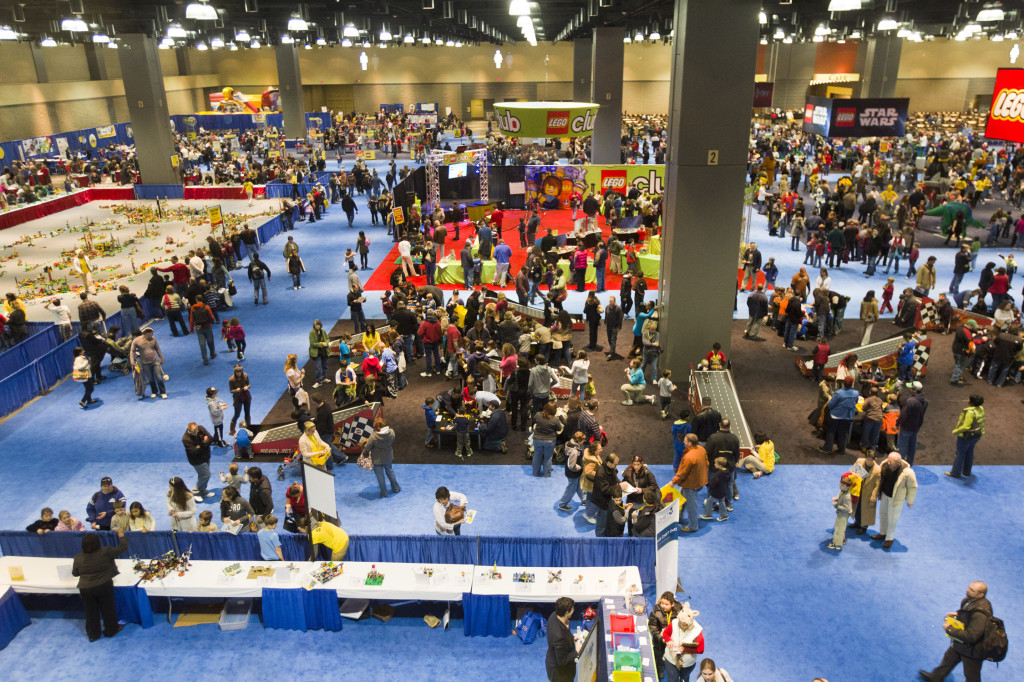 image of lego kidsfest convention floor