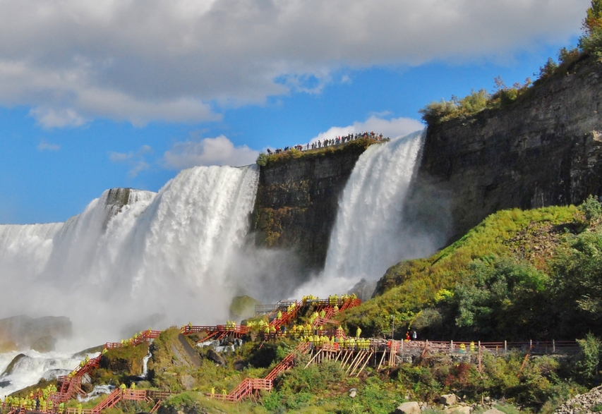 image of Cave of the Winds tour at Niagara Falls.