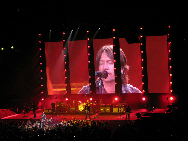 Image of Keith Urban in concert.