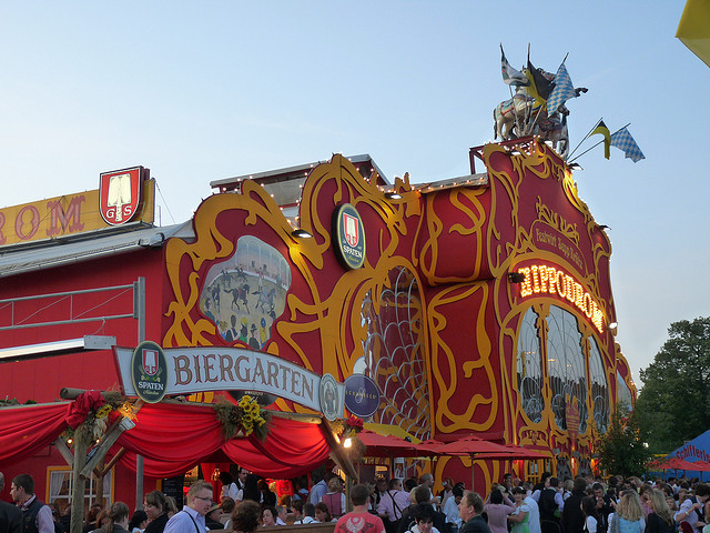 Image of the former Hippodrom beer tent at Oktoberfest Munich.