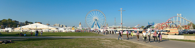 Image of Oktoberfest fairgrounds in Munich.