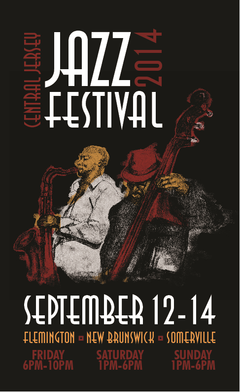 Poster about the Central Jersey Jazz Festival 2014 held September 12-14.