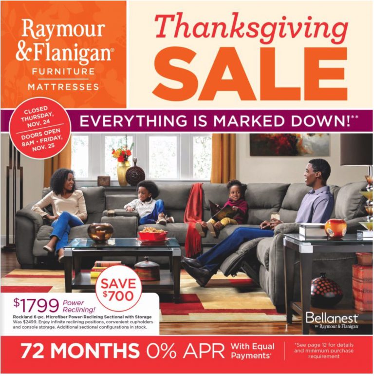Raymour and Flanigan Black Friday 2023 Ad for Furniture Deals Funtober
