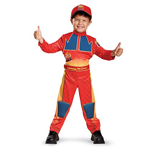 Disguise Disney Cars 2 Lightning Mcqueen Pit Crew Classic Boys Costume Medi...