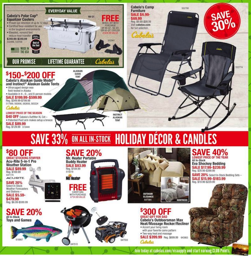 Cabela’s Business Hours But Cabela's, Dick's Sporting Goods, Target, Walmart and several other stores will be open. Find out what stores you will — or won't — be able to shop at during the holiday. Open on Thanksgiving.