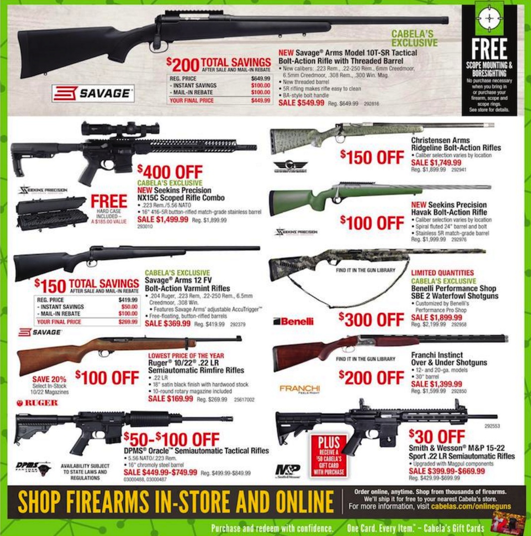 Cabelas Black Friday Ad Deals 2018 - Funtober