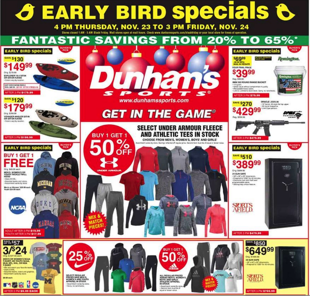 Dunham’s Sports Black Friday 2021 Ad Deals.