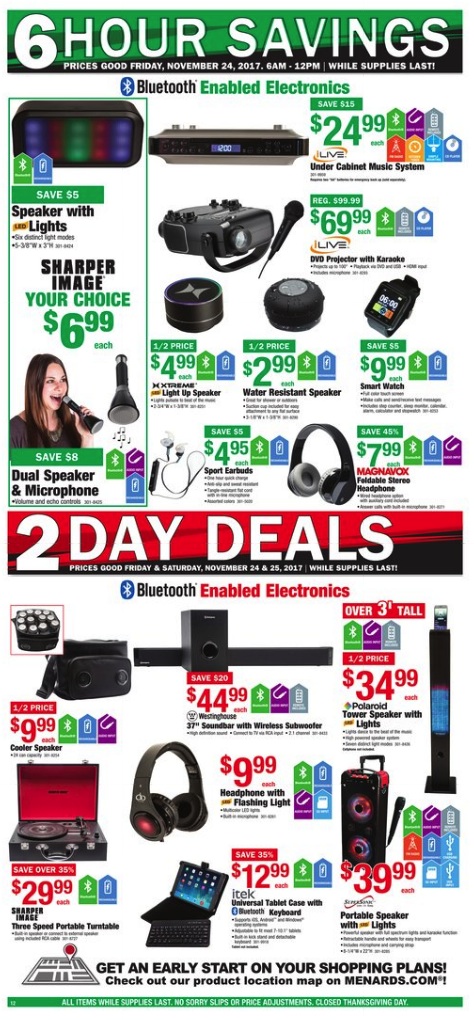 Menards Black Friday 2020 Ad - Tools, Hardware, Kitchen Appliance Deals - Funtober