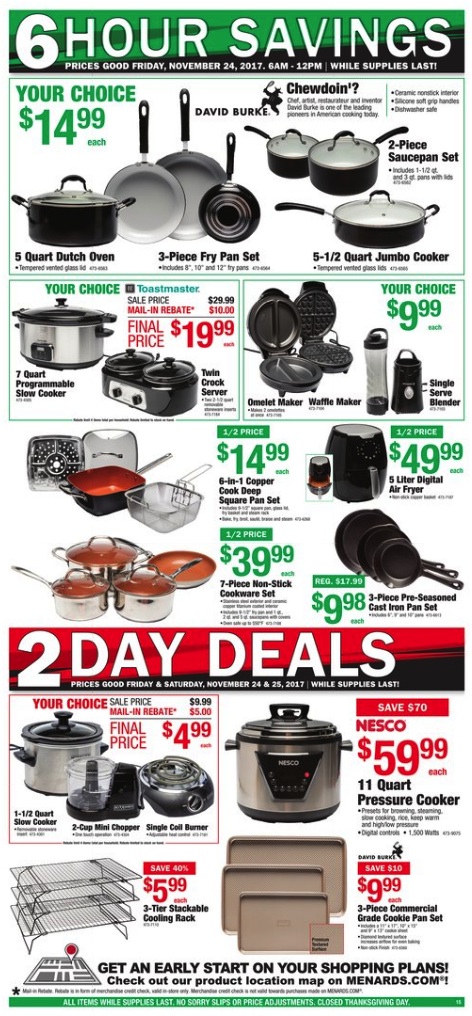 Menards Black Friday 2018 Ad Deals - Funtober