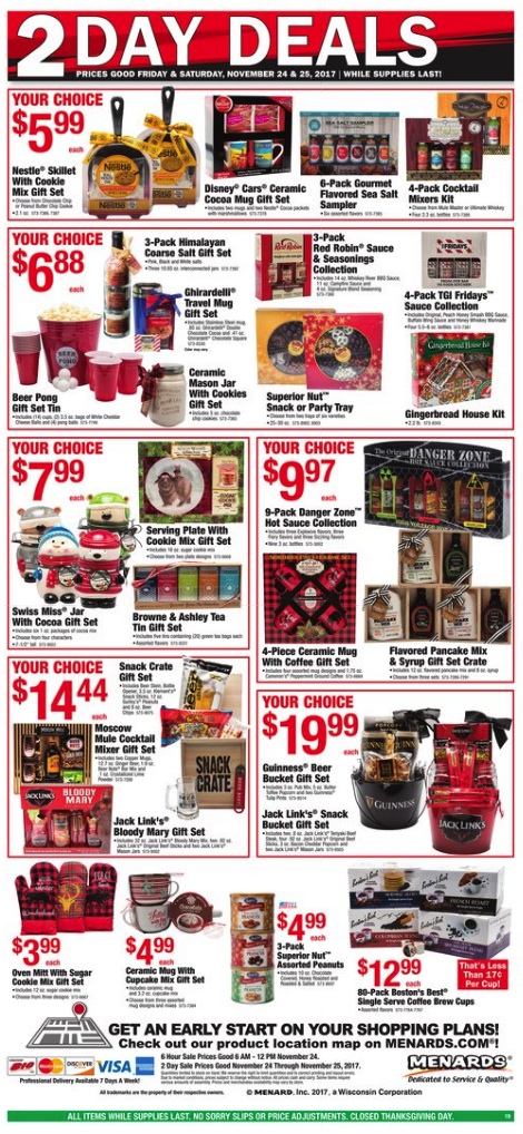 Menards Black Friday 2020 Ad - Tools, Hardware, Kitchen Appliance Deals - Funtober