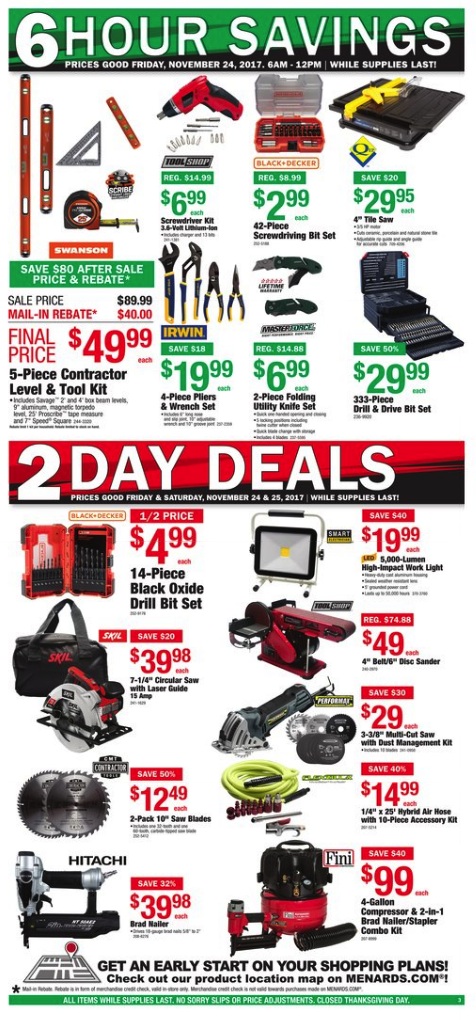 Menards Black Friday 2018 Ad Deals - Funtober