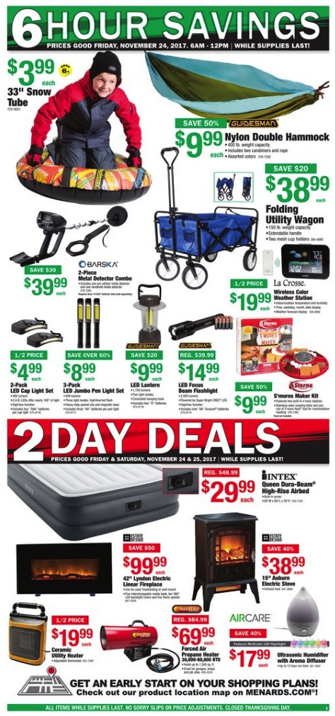 Menards Black Friday 2020 Ad - Tools, Hardware, Kitchen Appliance Deals - Funtober