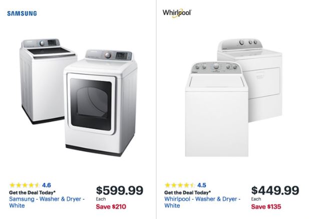 Washer & Dryer Black Friday 2019 - Kenmore, Samsung, GE & LG Appliance Deals - Funtober