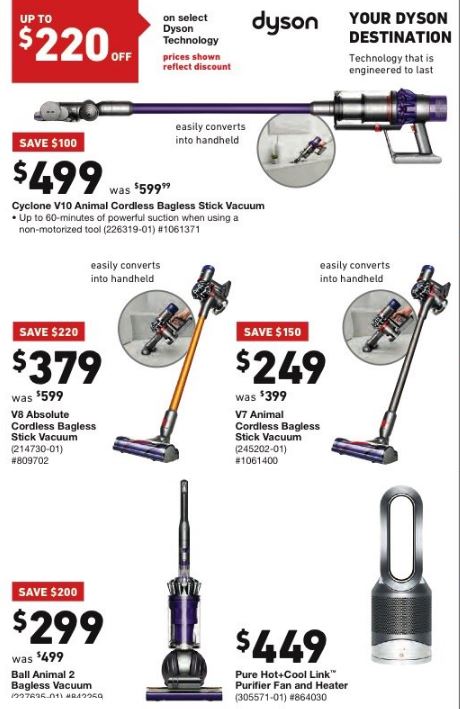 Dyson v8 absolute black friday 2018