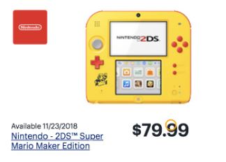 nintendo 2ds xl black friday 2018