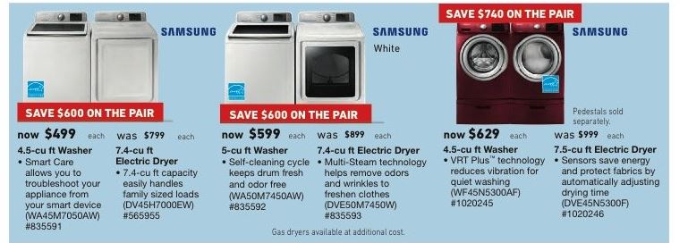 Washer & Dryer Black Friday 2019 - Kenmore, Samsung, GE & LG Appliance Deals - Funtober