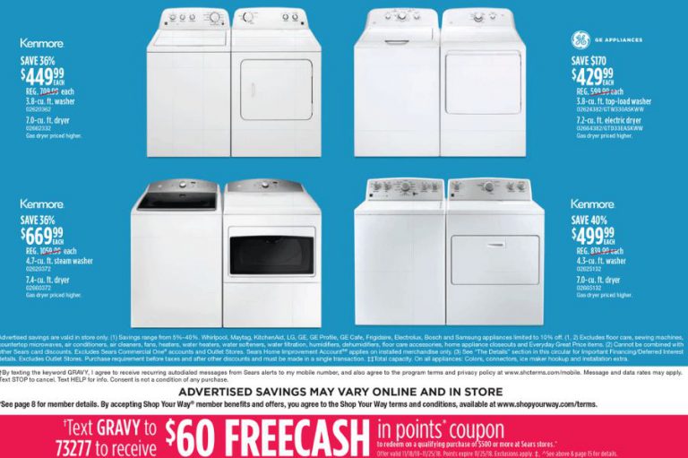Washer & Dryer Black Friday Deals 2023 Kenmore, Samsung, GE & LG