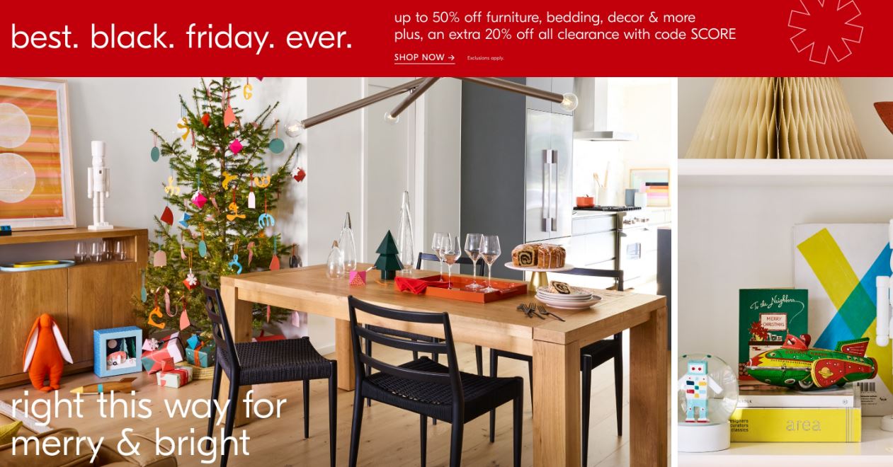 West Elm Black Friday 2022 and Cyber Monday Deals Funtober