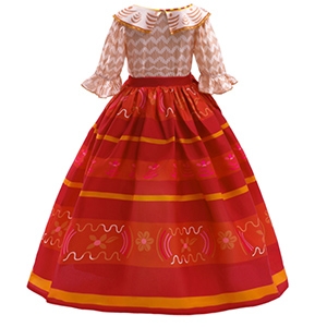 encanto dolores costume dress cosplay outfit For Girls Madrigal Princess Halloween Dress Up 