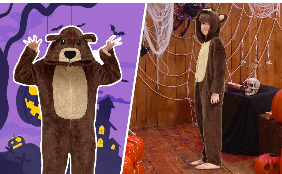 Halloween Unisex Kid's Brown Bear Costume
