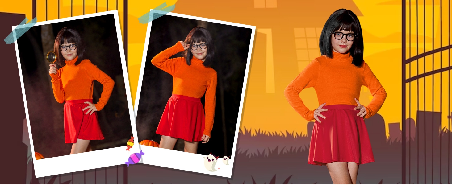 girls orange costume