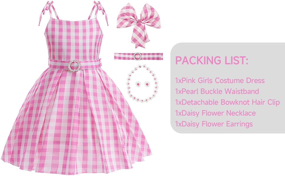 Pink Girls Costume Dress