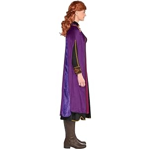dress-up role-play costume nordic princess anna movie fairytale make believe disney dress cape
