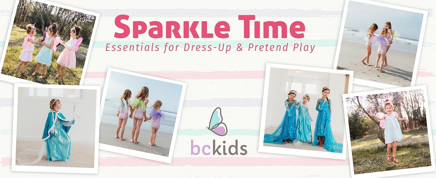 Costumes for kids, sparkling fun, for dress-up time and pretend play