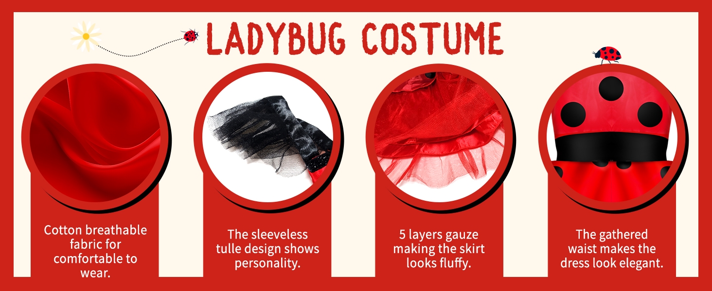 ladybug costume for girls