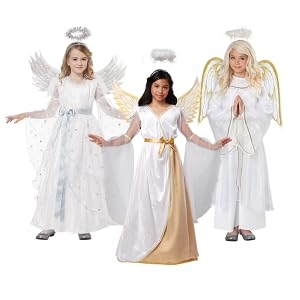 Holiday Angel, Christmas Angel, Nativity, Girl's Angel, Gold Angel, Silver Angel, Angel Costume
