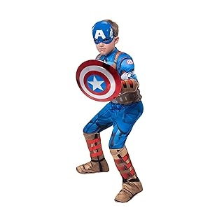 Captain America action shot costume