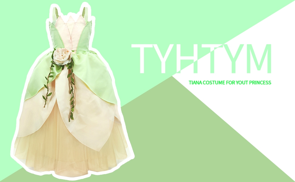 tiana costume little girls disney cosplay